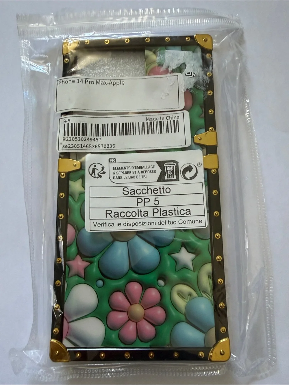 Floral Green Decorative Phone Case - Compatible with iPhone 14 Pro Max